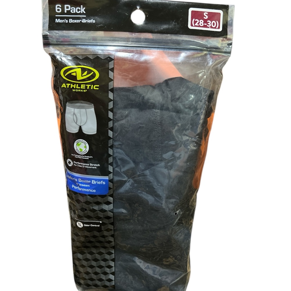 Fruit of the Loom Men's Black Boxer Briefs - 6 Pack